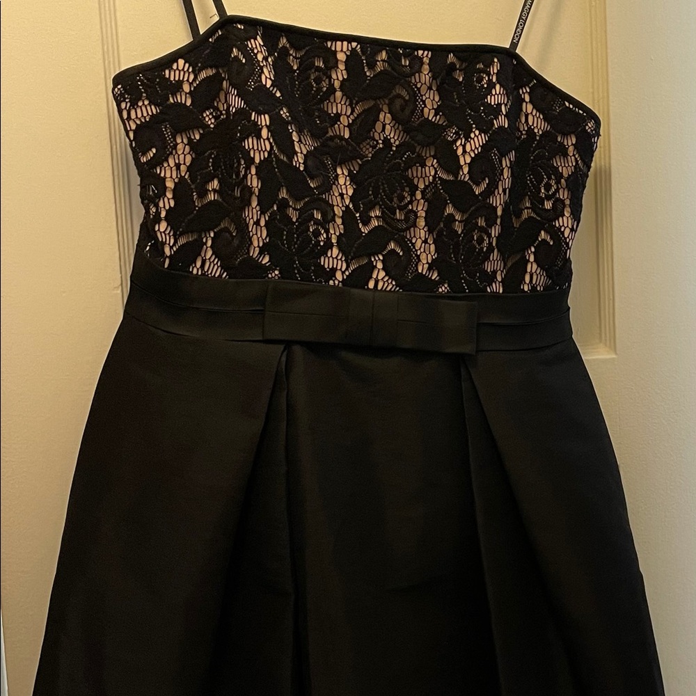 maggie london black peplum Skirt dress